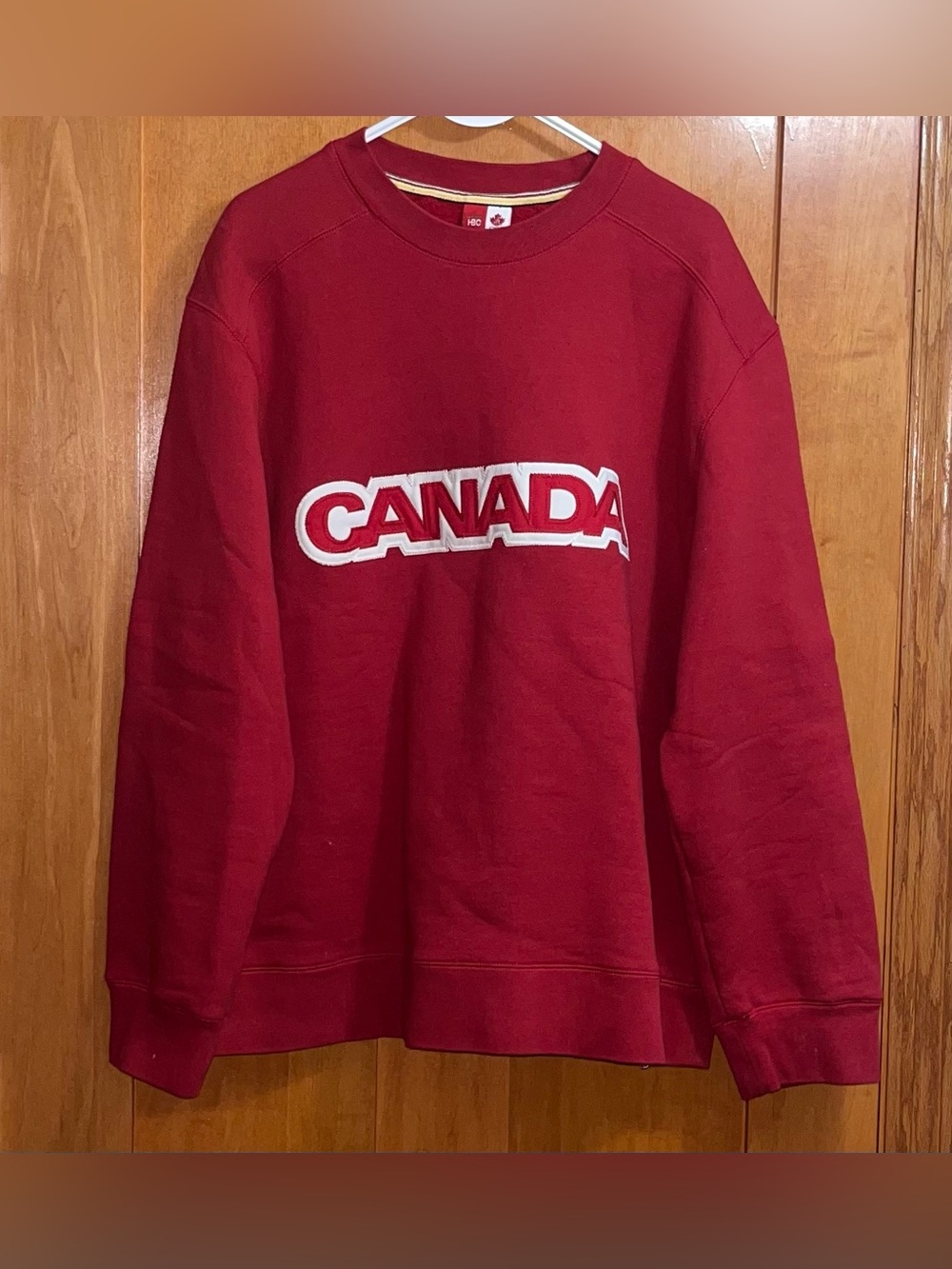 Vintage 2005 HBC Team Canada Red Olympic Men’s Embroidered Sweatshirt Size Large
